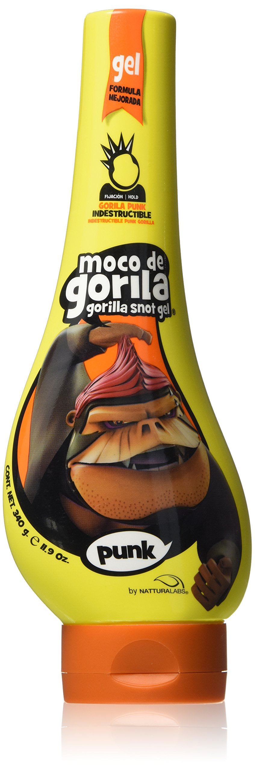 ★MOCO★ Moco De Gorila Gel Extreme Hold 12 Ounce (Yellow) Punk (Pack of 2